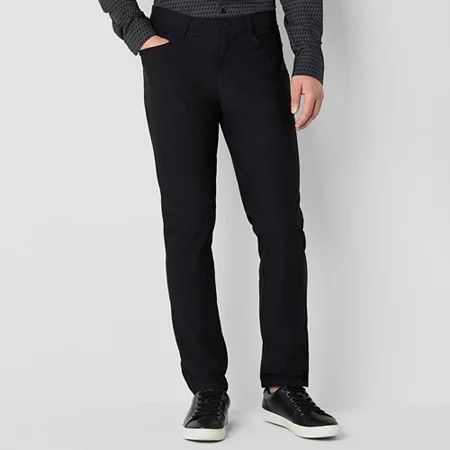 Photo 1 of Stylus 5 Pocket Pant Men's Slim Slim Fit Flat Front Pant, 36 x 32, Black