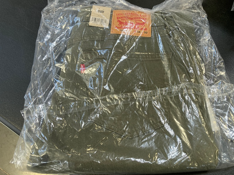 Photo 1 of Men's Levi's 505 Regular Fit Stretch Jeans, Size: 34 X 32, Olive Black 
