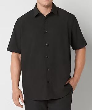 Photo 1 of Stylus Men's Short Sleeve Regular Fit Big and Tall Button-Down Shirt - 4XLT