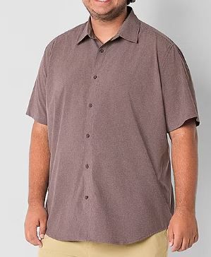Photo 1 of Stylus Men's Short Sleeve Regular Fit Big and Tall Button-Down Shirt - 5XLT
