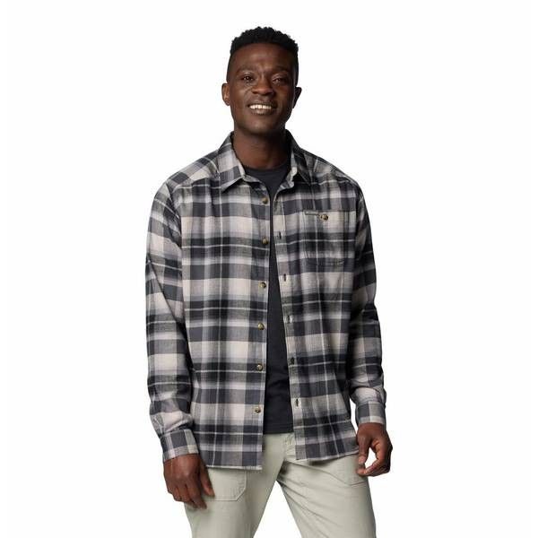 Photo 1 of Men's Columbia Cornell Woods Flannel Shirt, Size: Large, Black Tartan