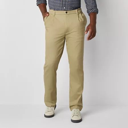 Photo 1 of St. John's Bay Universal Easy Care Extender Men's Big and Tall Classic Fit Pleated Pant, 46 x 32,