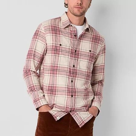 Photo 1 of Mutual Weave Men's Regular Fit Long Sleeve Flannel Shirt, X-large
