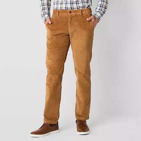 Photo 1 of St. John's Bay Chino Men's Straight Fit Corduroy Pant, 36 x 30, Brown