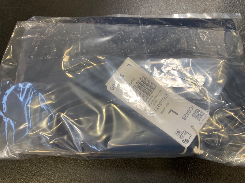 Photo 1 of Men's Adidas Essentials Badge of Sport Jersey Tapered Pants, Size: Large, Dark Blue
