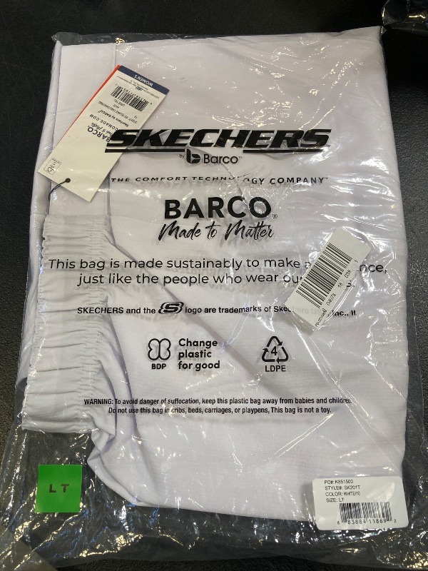 Photo 1 of Skechers Sk201 Reliance 3-Pocket Mid-Rise Straight Leg Women's Plus Tall Tag Free Stretch Fabric Moisture Wicking Scrub Pant, Large Tall, White
