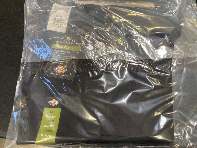 Photo 1 of Dickies Flex Slim Fit Straight Leg Cargo Pant, 36 x 32, Black
