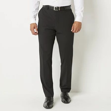 Photo 1 of J. Ferrar Ultra Comfort Men's Stretch Fabric Classic Fit Flat Front Suit Pant, 34 X 30, Black