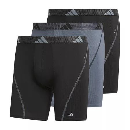 Photo 1 of Adidas Performance Mesh Men's 3 Pack Boxer Briefs, Small, Black

