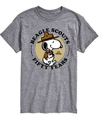 Photo 1 of Men's Short Sleeve Beagle Scouts 50 Years Peanuts Graphic T-Shirt - L