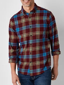 Photo 1 of St. John's Bay Men's Long Sleeve Classic Fit Flannel Shirt - XXL

