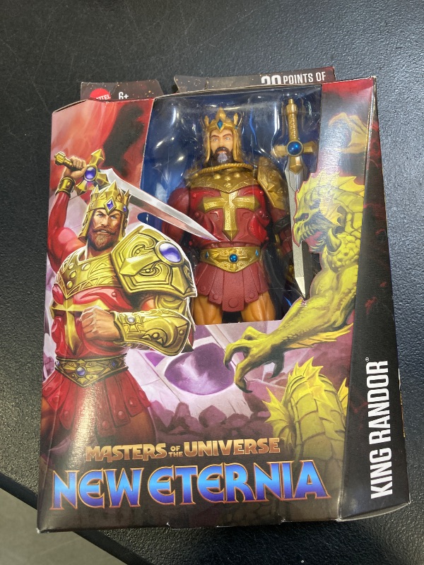 Photo 1 of Masters of the Universe Masterverse 7-Inch Action Figure, New Eternia King Randor, Motu Toy Hero of Eternia, Cape & Armor, 30 Articulations