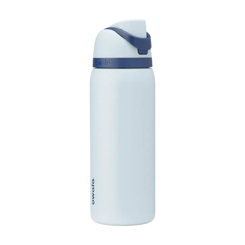 Photo 1 of Owala FreeSip Stainless Steel Water Bottle, 24oz Blue