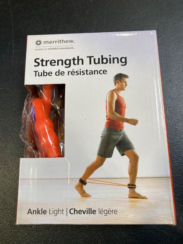 Photo 1 of MERRITHEW Strength Tubing - Ankle, Light Resistance (Orange), 35 inch / 89 cm Diameter