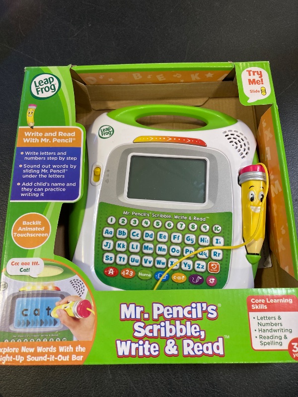 Photo 1 of LeapFrog Mr Pencil's Scribble Write and Read, Green