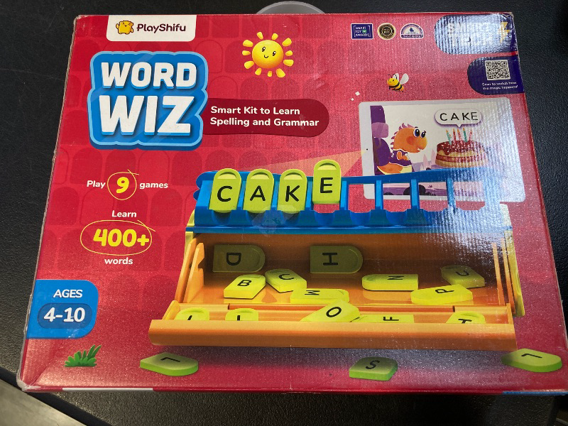 Photo 1 of PlayShifu Educational Word Game-Plugo Letters Kit+App with 9 Learning Games, STEM Toy Gifts for Kids Age 4-10 , Spellings & Grammar 48 Alphabet Tiles Works with tabs/mobiles(Packaging May Vary)