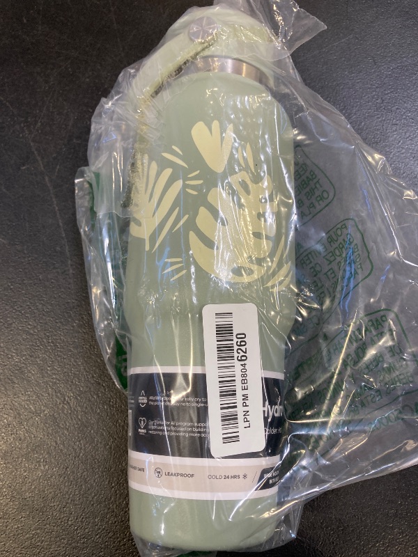 Photo 1 of Hydro Flask 32 Oz Wide Flex Straw Travel Bottle Botanical Bliss Agave