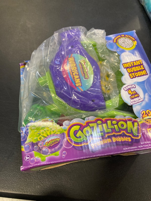 Photo 1 of Gazillion Bubbles, Hurricane Bubble Making Machine - Portable Bubble Maker - Instant Bubble Creation - Outdoor Toy for Kids - 4 oz. Bubble Solution Included - Ages 3+