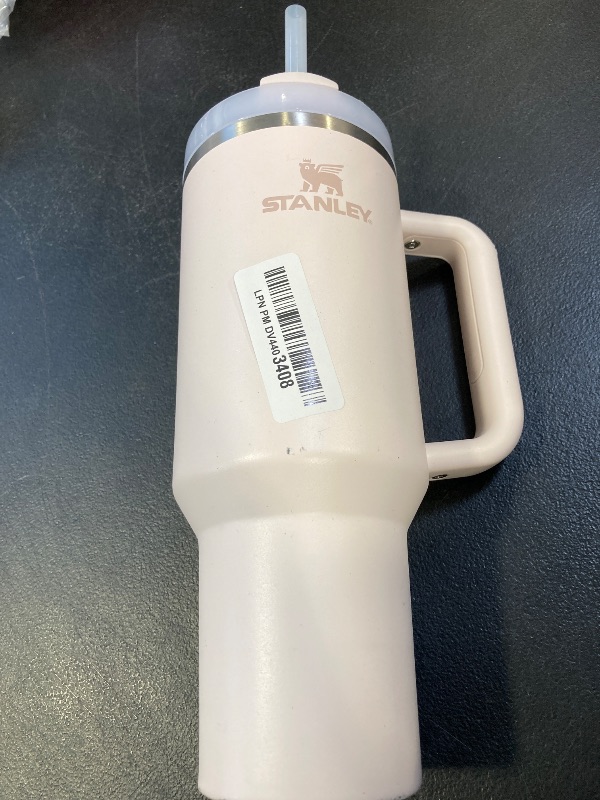 Photo 1 of Stanley Quencher H2.0 Tumbler with Handle and Straw 40 oz | Flowstate 3-Position Lid | Cup Holder Compatible for Travel | Insulated Stainless Steel Cup | BPA-Free | Rose Quartz 2.0