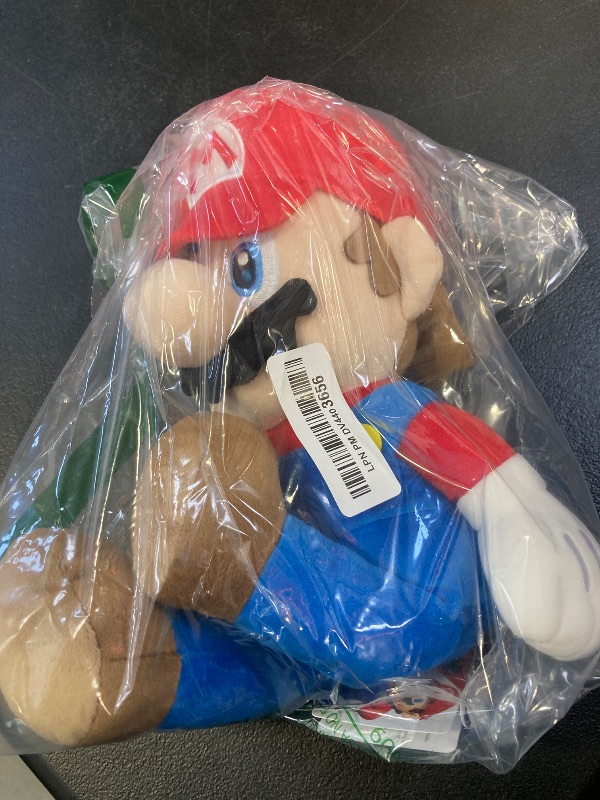 Photo 1 of "Little Buddy 1583 Super Mario All Star Collection - 1583 - Mario Medium Stuffed Plush, 14""", multi-colored