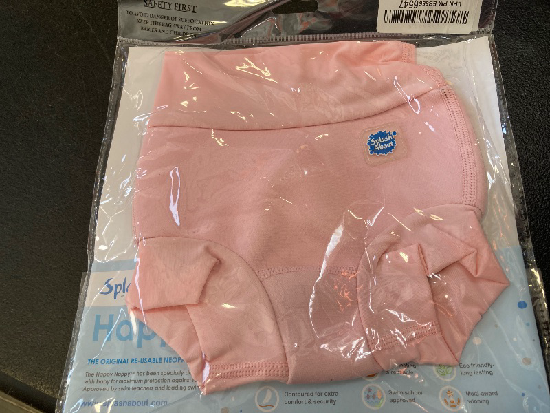 Photo 1 of Splash About Happy Nappy Reusable Swim Diaper, Almond Blossom, 3-6 Months