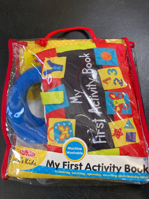 Photo 1 of Melissa & Doug K’s Kids My First Activity Book 8-Page Soft Book for Babies and Toddlers Early Learning Developmental Plush Soft Activity For Babies And Toddlers