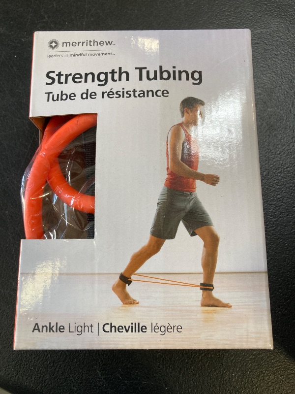 Photo 1 of MERRITHEW Strength Tubing - Ankle, Light Resistance (Orange), 35 inch / 89 cm Diameter