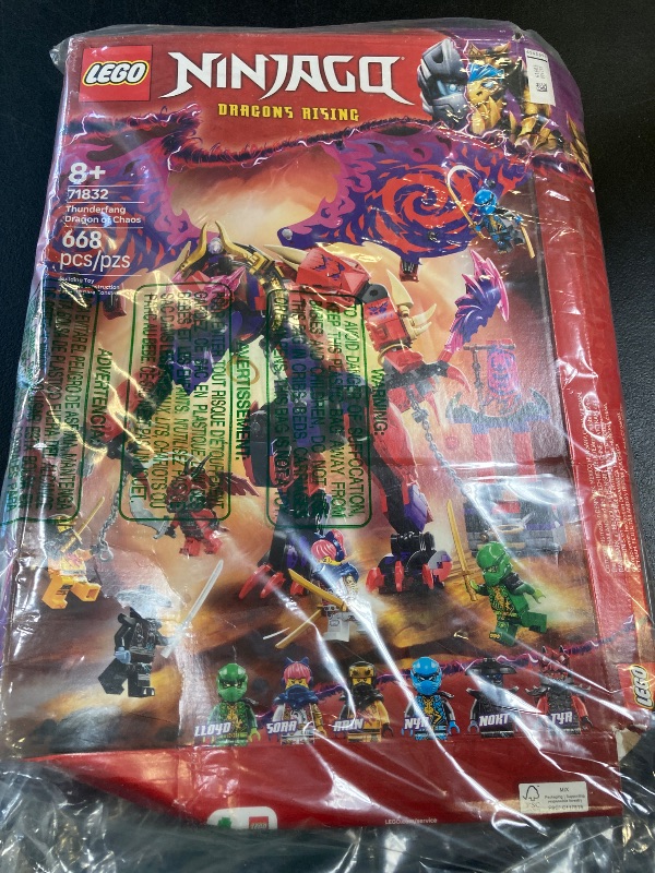 Photo 1 of LEGO NINJAGO Thunderfang Dragon of Chaos Building Toy for Kids Ages 8+ - Dragon Rising Playset with 6 Minifigures and Poseable Dragon Figure - Birthday Gift Idea for Boys and Girls - 71832