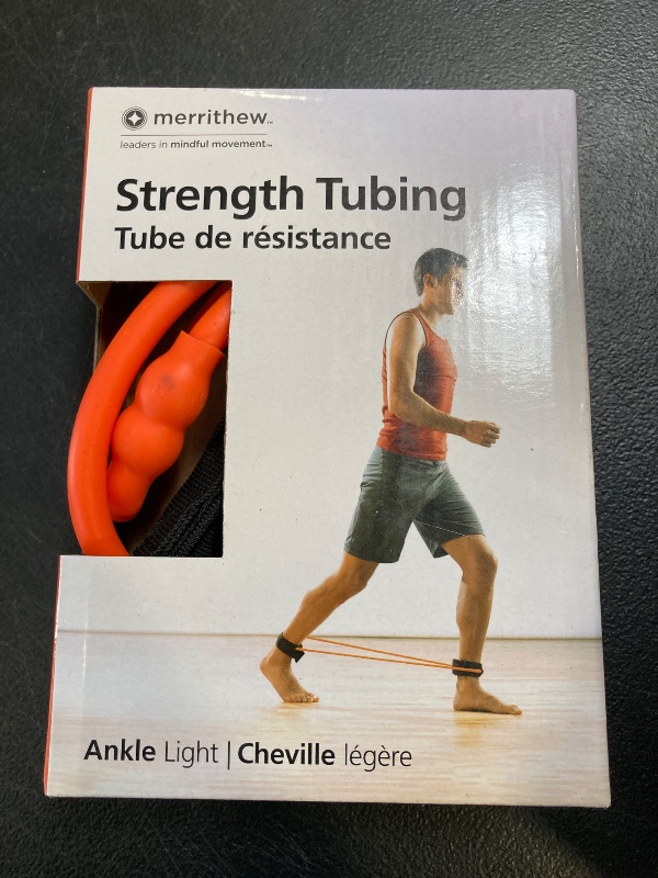 Photo 1 of MERRITHEW Strength Tubing - Ankle, Light Resistance (Orange), 35 inch / 89 cm Diameter