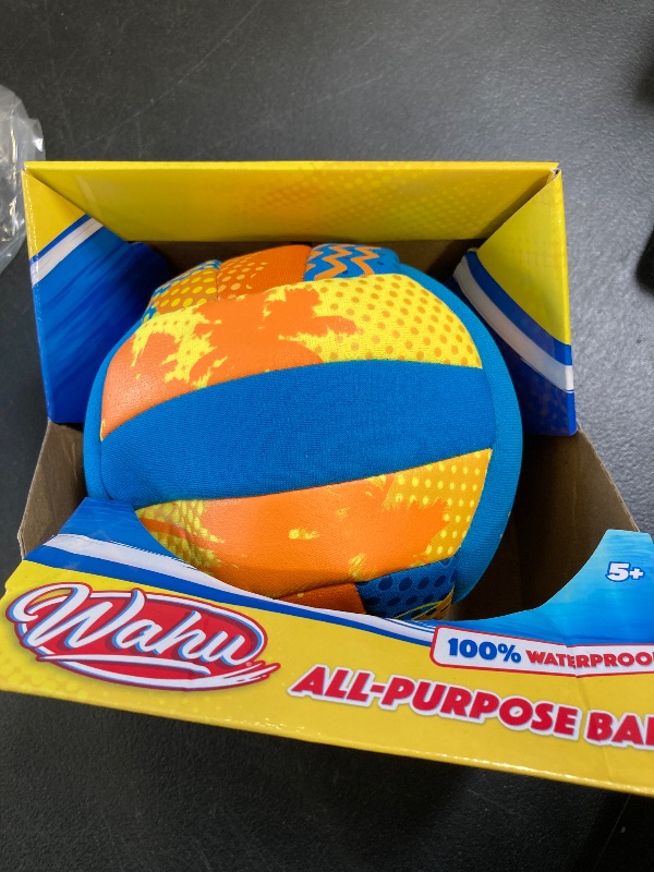 Photo 1 of Wahu 100% Waterproof All-Purpose Pool Ball for Beach Volleyball, Soccer, and More, 6.5" Round Water Ball for Beach and Pool Sports Games, Orange
