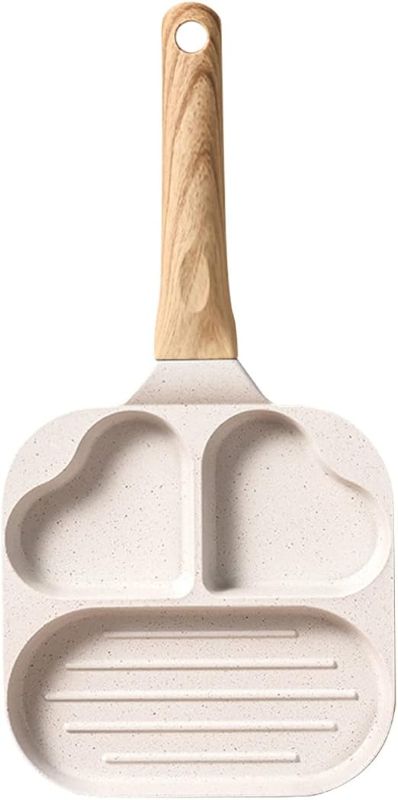Photo 1 of Multi-function Nonstick Pan for Breakfast Cavity Heart-shaped Frying Pan for Eggs and Pancakes Kitchen Tool for Daily Use