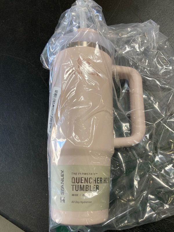 Photo 1 of Stanley Quencher H2.0 Tumbler with Handle and Straw 30 oz | Flowstate 3-Position Lid | Cup Holder Compatible for Travel | Insulated Stainless Steel Cup | BPA-Free | Rose Quartz 2.0