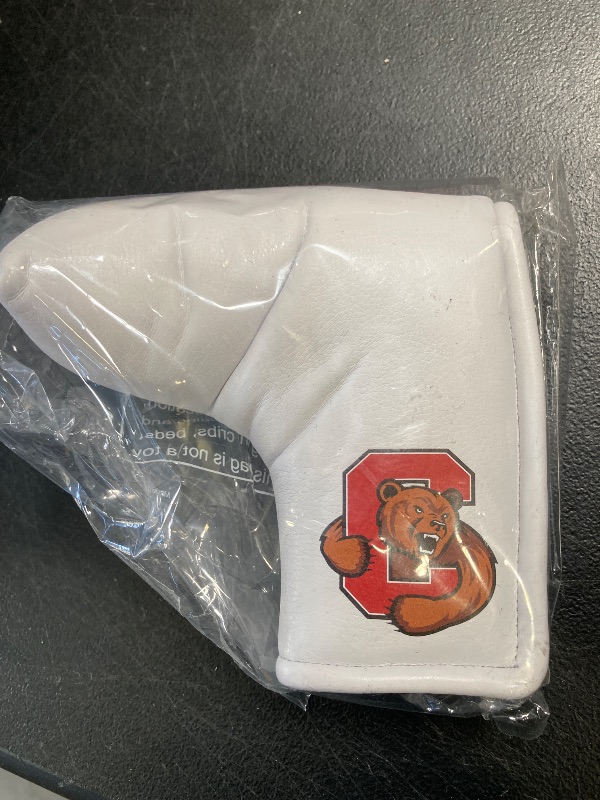 Photo 1 of Team Golf NCAA Cornell Tour Blade Putter Cover (White) - Printed Team Golf NCAA Tour Blade Putter Cover (White), Fits Most Blade Putters, Scotty Cameron, Taylormade, Odyssey, Titleist, Ping, Callaway