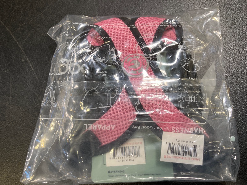 Photo 1 of Gooby Comfort X Step in Harness - Pink, Medium - No Pull Small Dog Harness Patented Choke-Free X Frame - Perfect on The Go Dog Harness for Medium Dogs No Pull or Small Dogs for Indoor and Outdoor Use