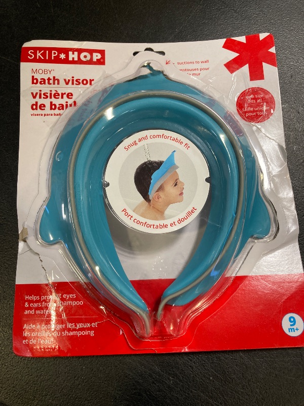 Photo 1 of Skip Hop Baby Shower Cap Shield, Moby Bath Visor for Baby and Kids 9m +, Blue
