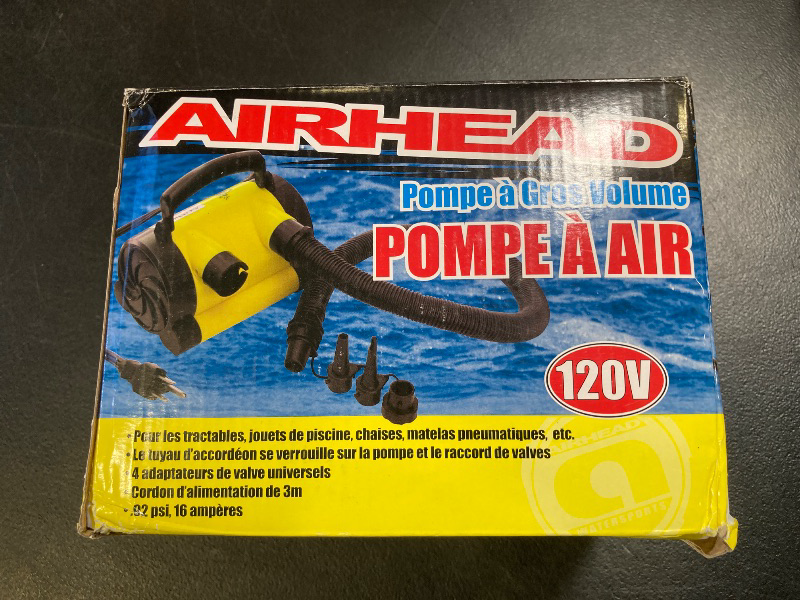 Photo 1 of Airhead AHP-120 Kwik Tek Air Pump Canister (120-Volt), Yellow/Black