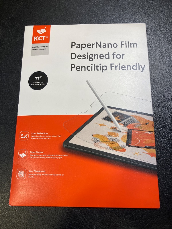Photo 1 of KCT 2 Pack Paperfeel Screen Protector Compatible with iPad Pro 11 Inch (2022&2021&2020&2018) / iPad Air 5th&4th (10.9 inch, 2022&2020) Matte for Drawing Anti-Glare and Easy Installation