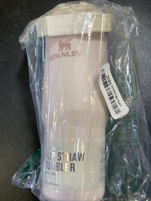 Photo 1 of Stanley IceFlow Stainless Steel Tumbler with Straw - Vacuum Insulated Water Bottle for Home, Office or Car Reusable Cup with Straw Leak Resistant Flip Cold for 12 Hrs or Iced for 2 Days (Rose Quartz)