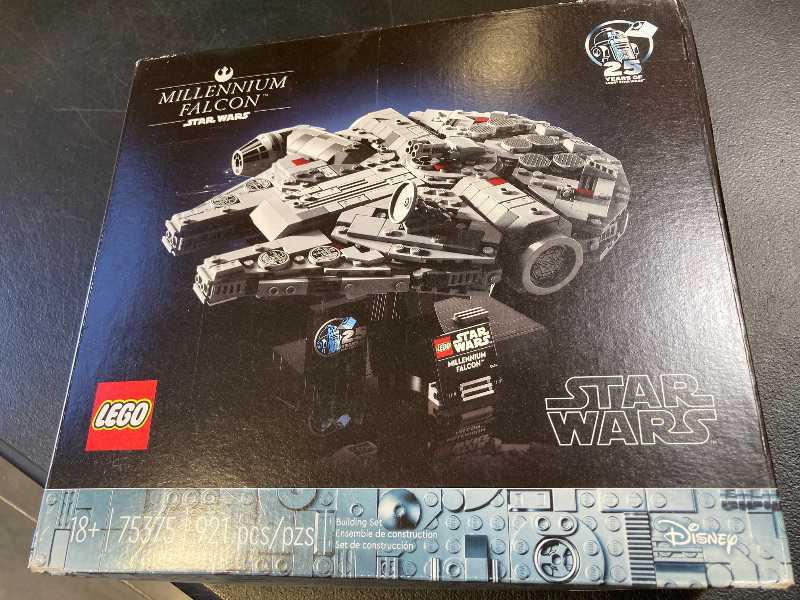 Photo 1 of LEGO Star Wars Millennium Falcon A New Hope 25th Anniversary Collectable Model - DIY Building Sets for Adults, Men & Women, Ages 18+ - Comes with Display Stand - Star Wars Gift - 75375