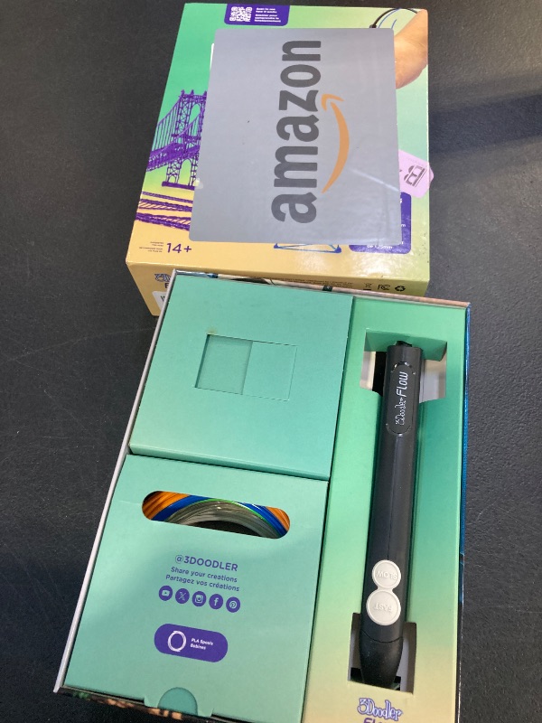 Photo 1 of 3Doodler Flow 3D Printing Pen for Teens, Adults & Creators! - Black - with Free Refill Filaments + Stencil Book + Getting Started Guide