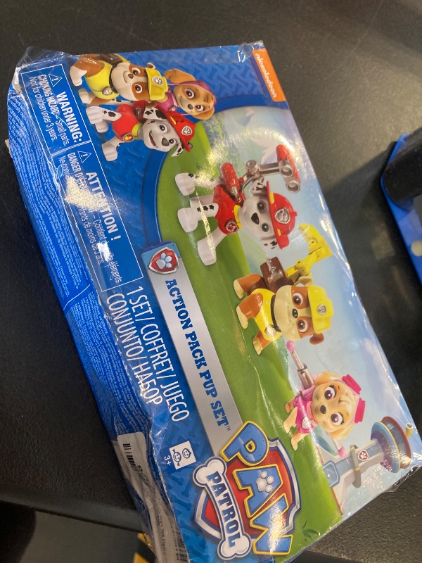 Photo 1 of Paw Patrol Action Pack Pups 3pk Figure Set Marshall, Skye, Rubble