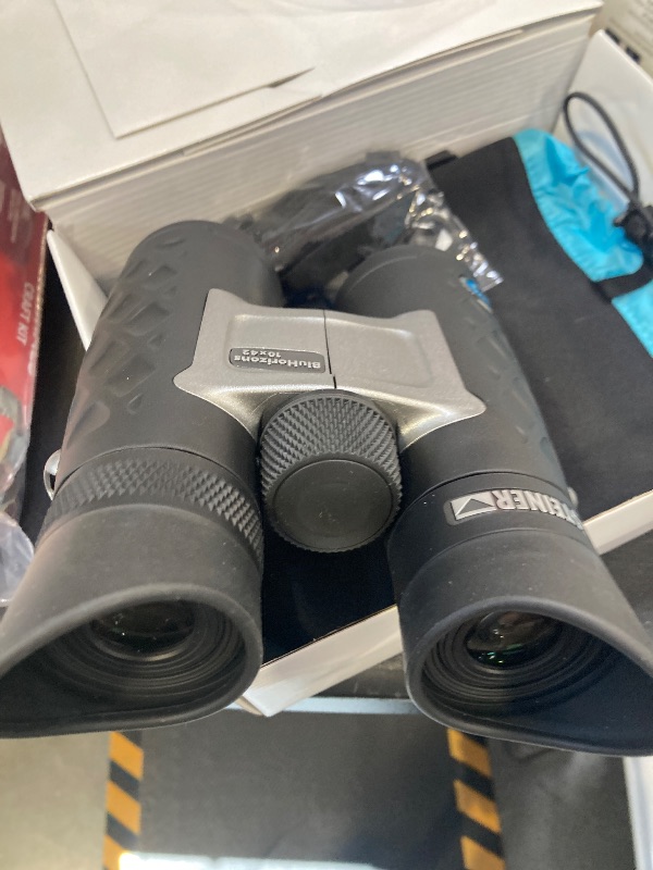 Photo 1 of Steiner BluHorizons 10x42 Binoculars with Unique Lens Technology, Eye Protection, Compact, Lightweight, Ideal for Outdoor Activities and Sporting Events