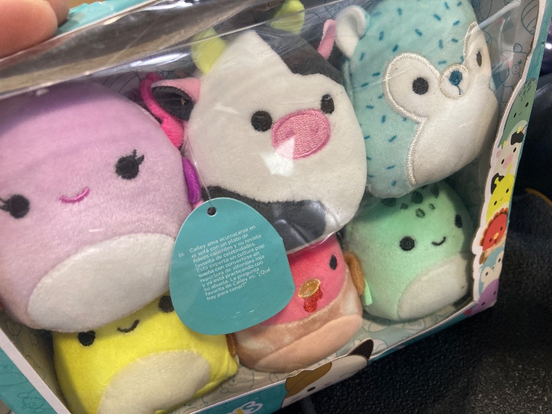 Photo 1 of Squishmallows Original Micromallows 6-Pack – Cailey Crab, Cole Turtle, Connor Cow, GAVI Turkey, Hasani Hedgehog, Zarina Banana Slug
