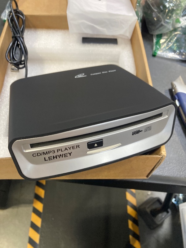 Photo 1 of USB External CD Player for Car with USB Port AUX Port Portable Universal CD Player Plugs into Car Laptop Desktop TV Mac Computer - Plug and Play