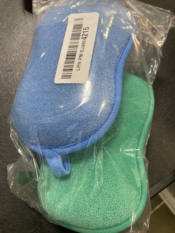 Photo 1 of BabaMate Baby Bath Sponge - Ultra Soft Baby Sponge for Bathing - Kids Bath Sponges for Infants, Toddler Bath Time, 2 Count (1 Pack) - Green Blue