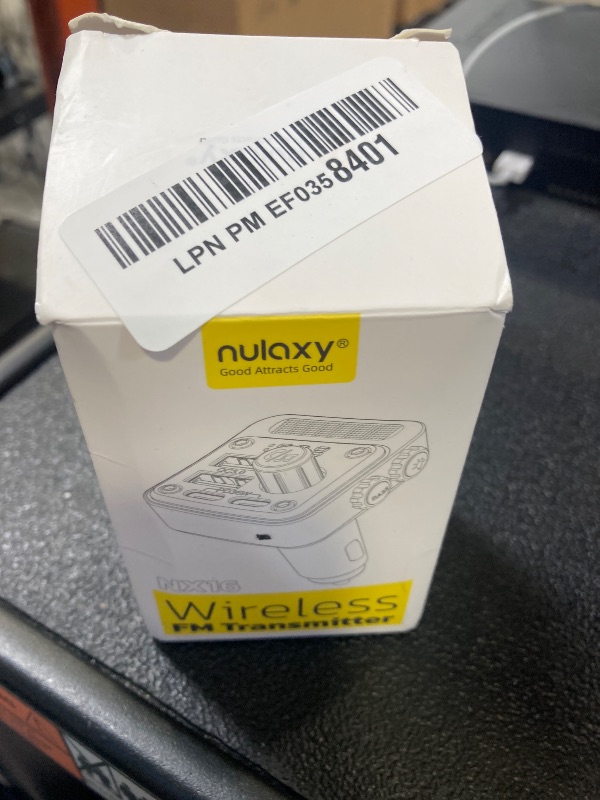 Photo 1 of Nulaxy 54W Bluetooth 5.3 Car Adapter with 4 Charging Ports [PD 36W & QC3.0 18W], Wireless Radio FM Transmitter with Deep Bass Player & 5 Colors LED Backlit, Hands-Free Calling, Black