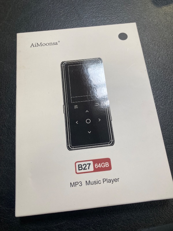 Photo 1 of 64GB MP3 Player with Bluetooth 5.2, AiMoonsa Music Player with Built-in HD Speaker, FM Radio, Voice Recorder, HiFi Sound, E-Book, Earphones Included