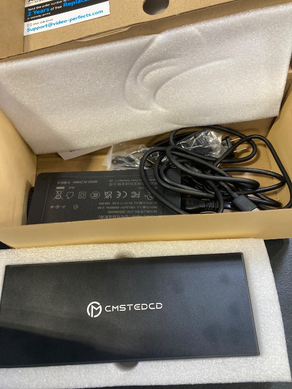Photo 1 of CMSTEDCD USB C KVM Docking Station Switch 3 Montors 2 Computers with 100W PD Supply Hybrid Displayport and HDMI KVM Triple 4K60Hz or Dual 4K144Hz Extended Display for Laptop and PC Share 15 in 1 Dock