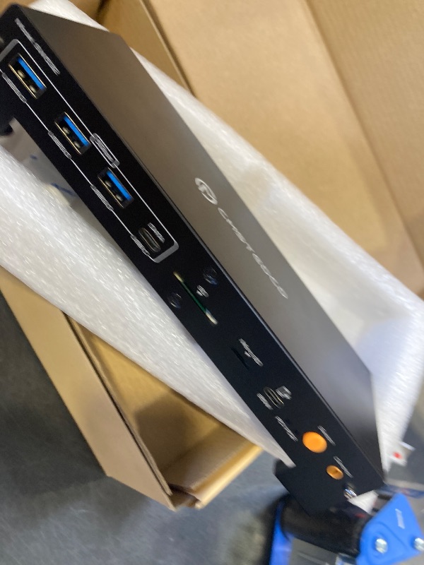 Photo 1 of CMSTEDCD USB C KVM Docking Station Switch 3 Montors 2 Computers with 100W PD Supply Hybrid Displayport and HDMI KVM Triple 4K60Hz or Dual 4K144Hz Extended Display for Laptop and PC Share 15 in 1 Dock