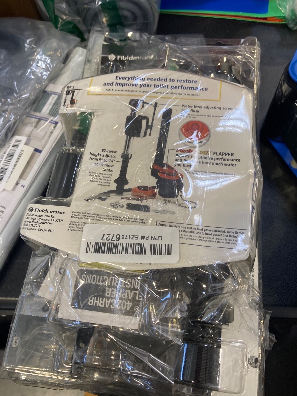 Photo 1 of Fluidmaster 400AKR Universal All in One Toilet Repair Kit for 2-Inch Flush Valves, Easy Install